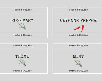 Spice labels