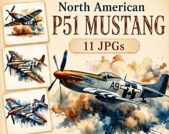 マスタング P-51D – 彫刻された木製航空機プロファイル（1944年