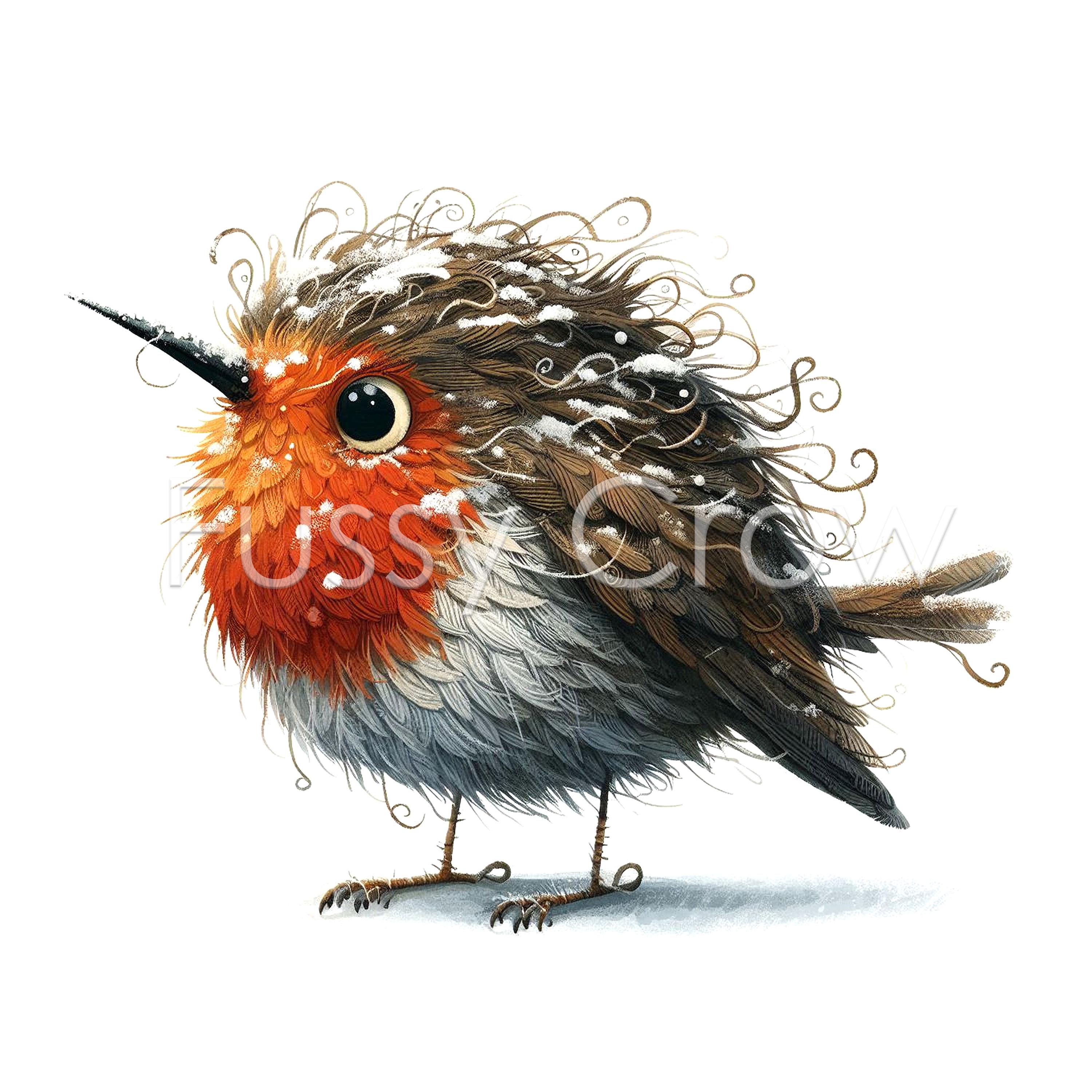 Festive Robin Clipart, 15 High Quality Jpgs, Cute Christmas Bird ...