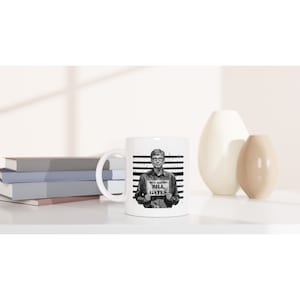 White Mug of Bill Gates&#39; Quote on Intellectual Property and Bananas