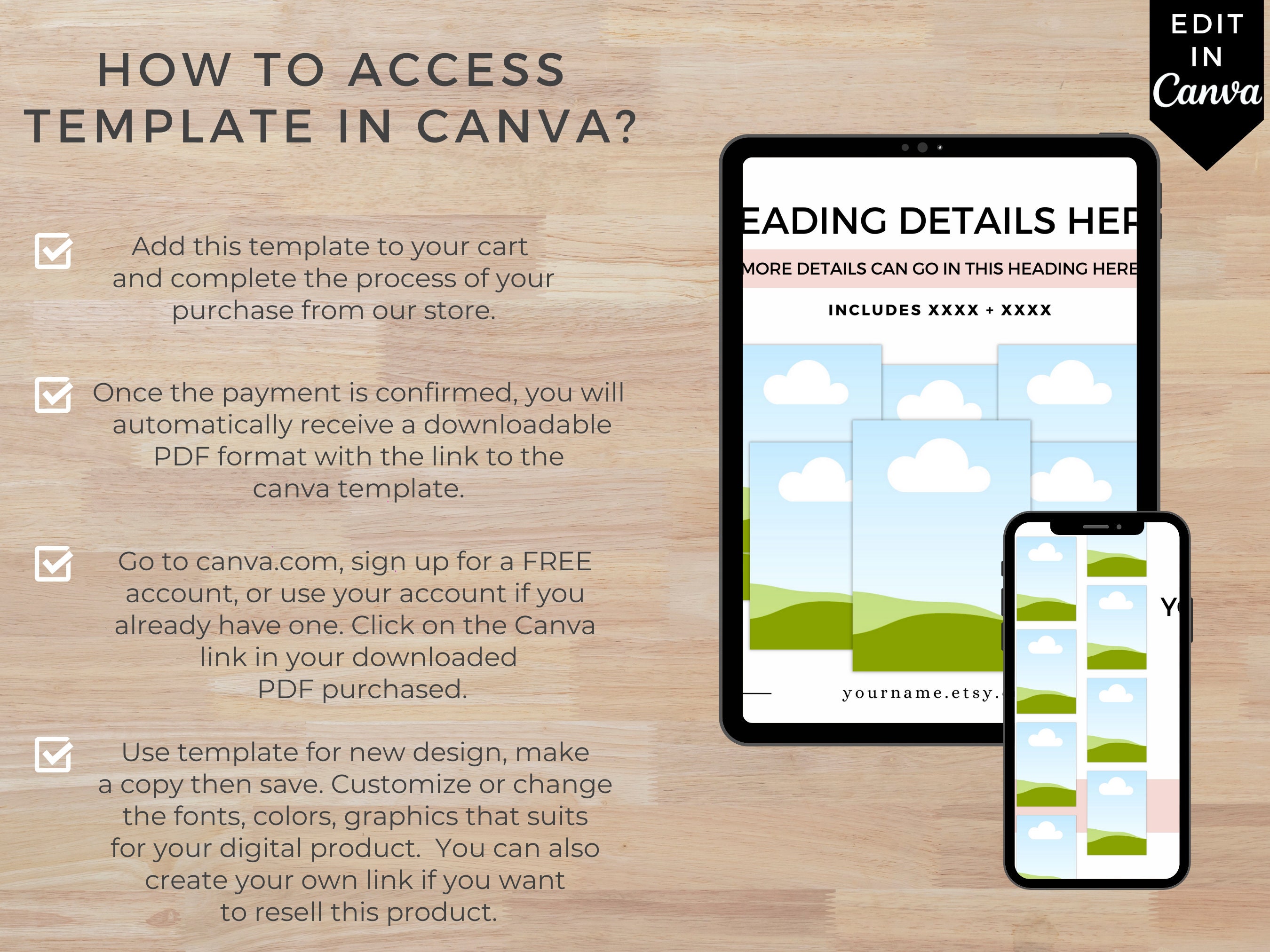 Mockup Bundle for Etsy Listing Photos Printables Mockups Drag and Drop ...