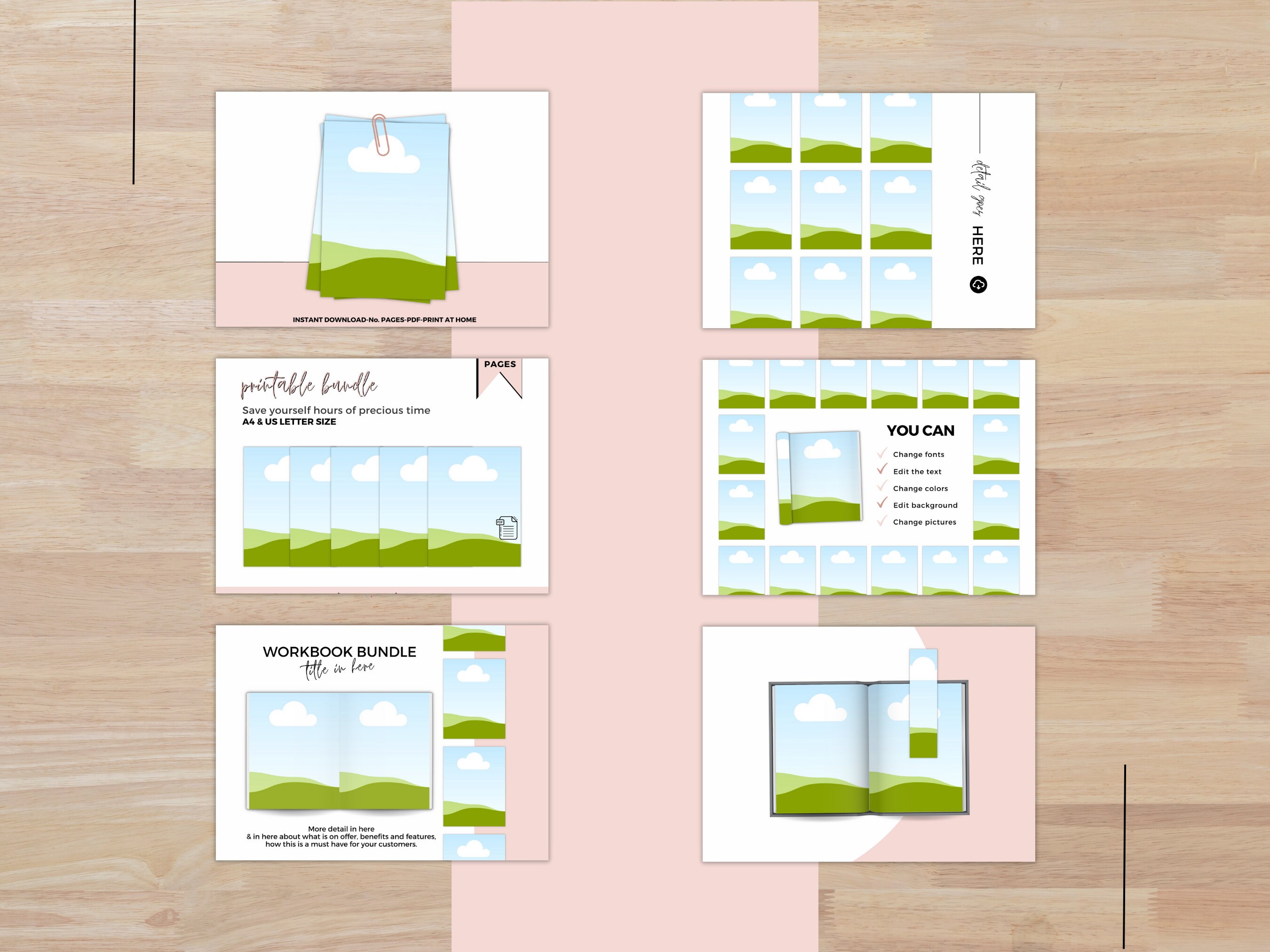 Mockup Bundle for Etsy Listing Photos Printables Mockups Drag and Drop ...
