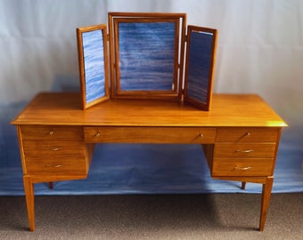 Alfred Cox Mid Century Teak Dressing Table Including Mirror