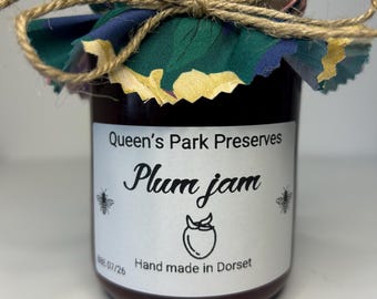 Homemade plum jam - made in Dorset