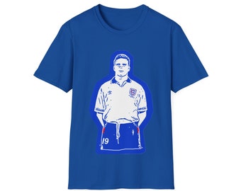 Paul Gascoigne England 1990 - Unisex Softstyle T-Shirt