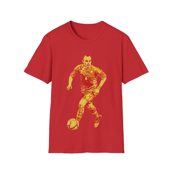 Andres Iniesta Spain 2012 - Unisex Softstyle T-Shirt