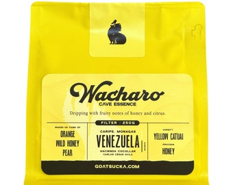 WACHARO. Esencia de cueva. Café Venezolano de origen único recién tostado