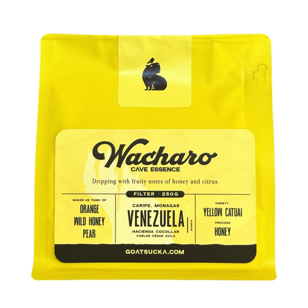 WACHARO. Cave Essence. Freshly roasted single-origin Venezuelan Coffee