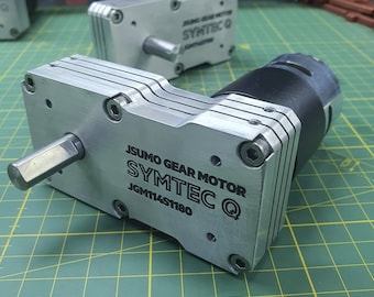 Motorreductor Symtec Q (12V 1450 RPM 9.28:1 44 Kgcm - Construido para robots de combate y Battlebots)