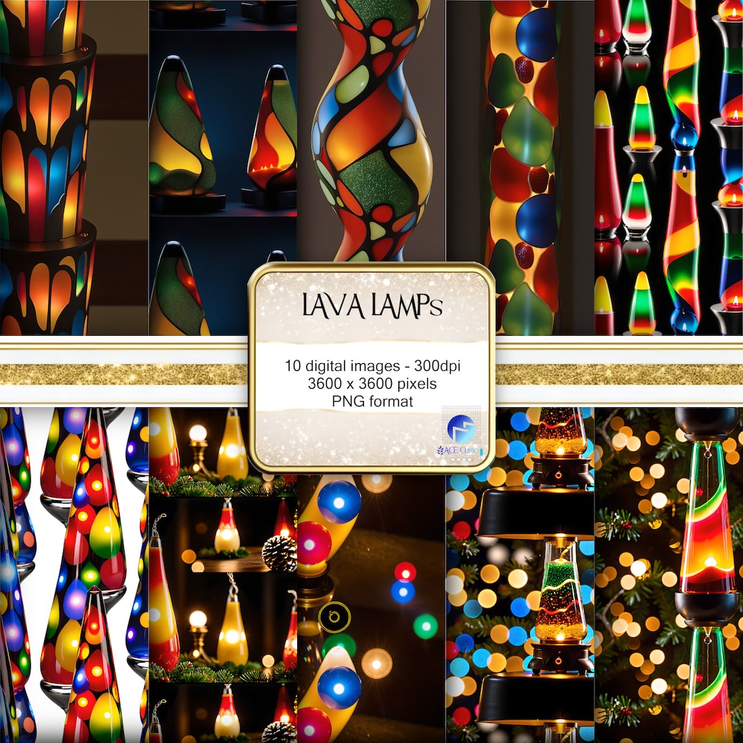 Lava Lamp Seamless Pattern Digital Paper Lamp Lava Printable Pattern ...