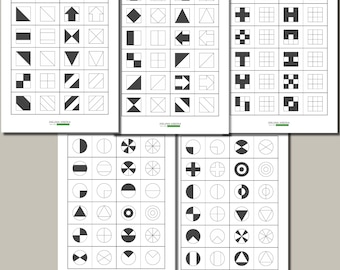 Shade to Match the Pattern | Preschool Visual Perception Worksheets | Fine Motor Skills | Printable PDF