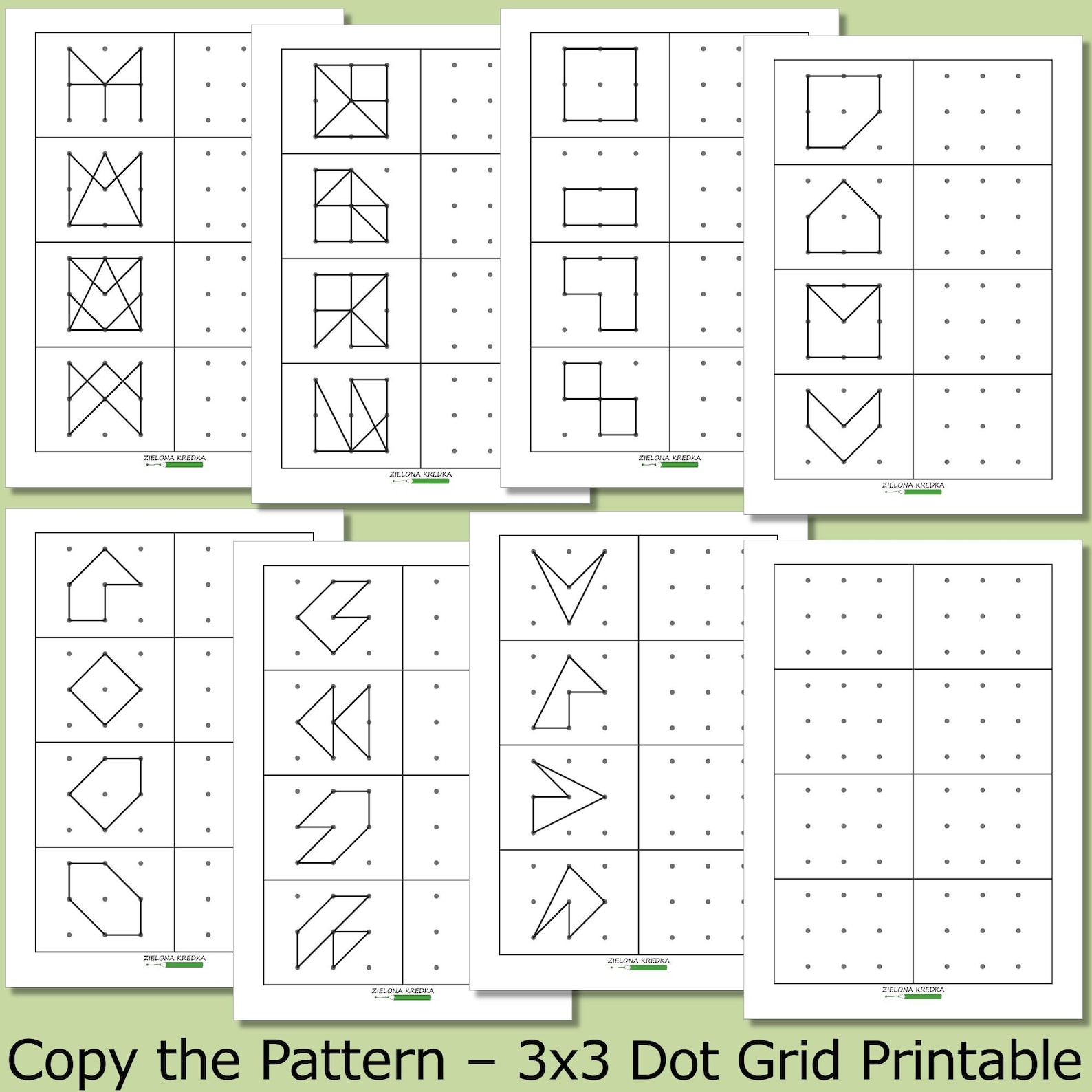 Copy the Pattern Worksheets, Connect the Dots Activity Printable ...