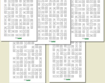 First Grade Math Worksheets | Addition and Subtraction Within 20 | Math Crossword Puzzles | Printable PDF