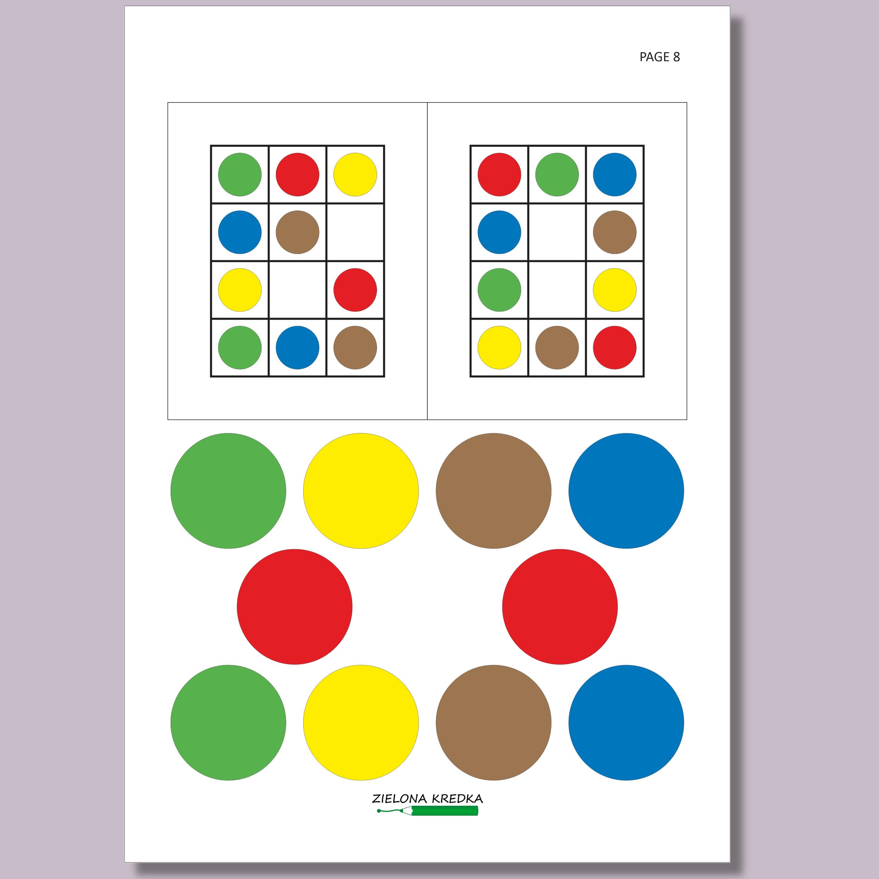 Dot Pattern Matching Game | Build the Pattern Printable | Preschool ...