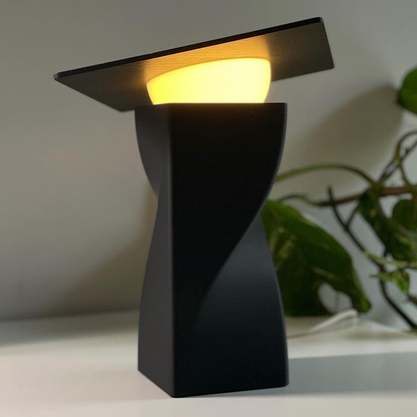 Lampe NOIR - Lampe à poser minimaliste pour une décoration intérieure esthétique