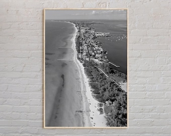Schwarz und weiß, Anna Maria Island Druck, Anna Maria Island Wandkunst, Anna Maria Island Poster, Anna Maria Island Foto, Florida Poster