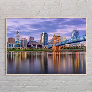 Vraie photo, impression de Cincinnati, art mural Cincinnati, affiche de Cincinnati, photo de Cincinnati, impression d&#39;affiche de Cincinnati, décoration de Cincinnati