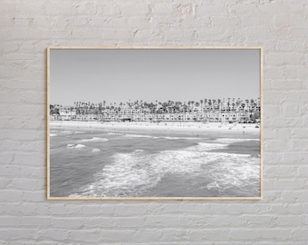 Black and White, Oceanside Print, Oceanside Wall Art, Oceanside Poster, Oceanside Photo, Oceanside Poster Print, Oceanside Wall Decor