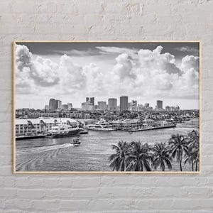 Black and White, Fort Lauderdale Print, Fort Lauderdale Wall Art, Fort Lauderdale Poster, Fort Lauderdale Photo, Fort Lauderdale Decor