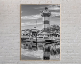 Black and White, Hilton Head Island Print, Hilton Head Wall Art, Hilton Head Poster, Hilton Head Photo, Hilton Head Wall Decor, USA Print