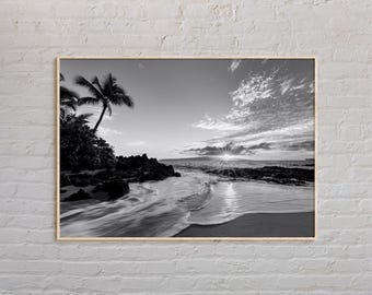 Black and White, Hawaii Print, Hawaii Wall Art, Hawaii Poster, Hawaii Photo, Hawaii Poster Print, Hawaii Wall Decor, Hawaiian Islands