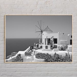 Schwarzweiß, Mykonos Print, Mykonos Wandkunst, Mykonos Poster, Mykonos Foto, Mykonos Poster Druck, Mykonos Wanddekoration, Griechenland Poster