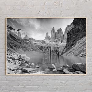 Black and White, Chile Print, Chile Wall Art, Chile Poster, Chile Photo, Chile Poster Print, Chile Wall Decor, South America Poster Print