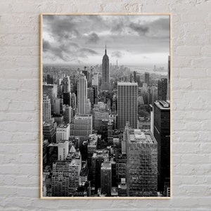 Zwart-wit, New York City print, New York City muurkunst, New York City poster, New York City foto, New York City poster print