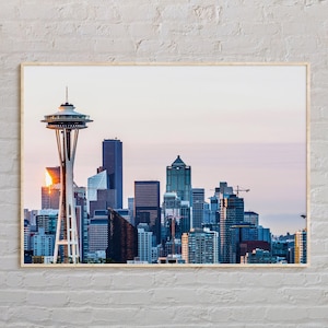 Real Photo, Seattle Print, Seattle Wall Art, Seattle Poster, Seattle Photo, Seattle Poster Print, Seattle Decor, Washington, USA
