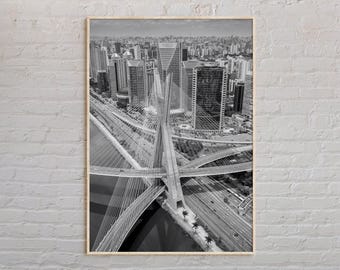 Black and White, Sào Paulo Print, Sào Paulo Wall Art, Sào Paulo Poster, Sào Paulo Photo, Sào Paulo Poster Print, Sào Paulo Decor, Brazil