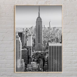 Noir et blanc, impression de la ville de New York, art mural de la ville de New York, affiche de la ville de New York, photo de la ville de New York, impression d'affiche de la ville de New York