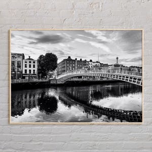 Black and White, Dublin Print, Dublin Wall Art, Dublin Poster, Dublin Photo, Dublin Poster Print, Dublin Wall Decor, Ireland Poster