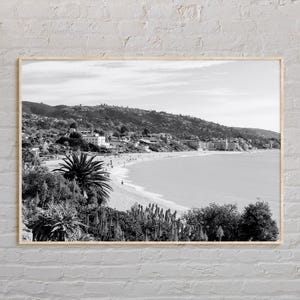 Noir et blanc, impression Laguna Beach, art mural Laguna Beach, affiche Laguna Beach, photo Laguna Beach, décoration murale Laguna Beach, Californie