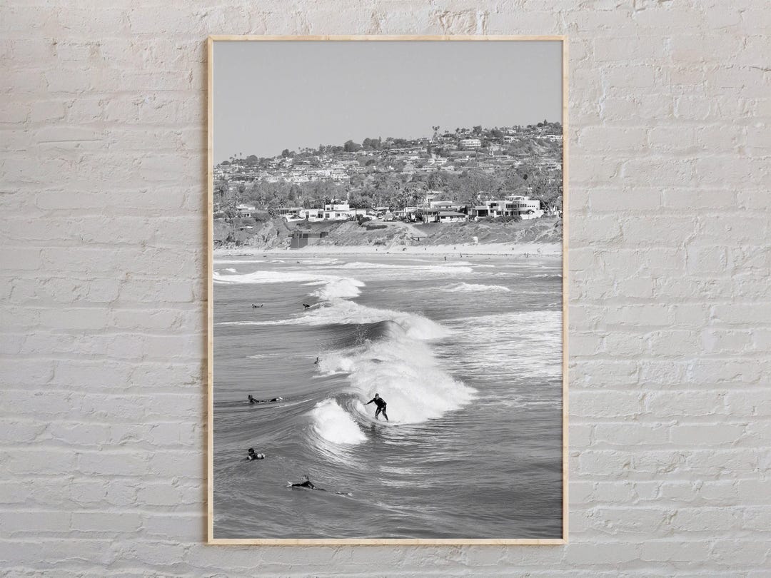Black and White, San Diego Print, San Diego Wall Art, San Diego Poster ...