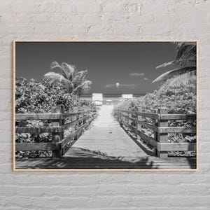 Zwart-wit, print Florida, kunst aan de muur Florida, poster Florida, foto Florida, poster Florida, decor Florida, poster Florida
