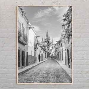 Noir et blanc, impression San Miguel de Allende, art mural San Miguel de Allende, affiche San Miguel de Allende, photo San Miguel de Allende