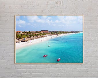 Echtes Foto, Aruba Druck, Aruba Wandkunst, Aruba Poster, Aruba Foto, Aruba Posterdruck, Aruba Wanddekor, Karibik Posterdruck