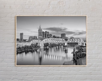 Black and White, Nashville Print, Nashville Wall Art, Nashville Poster, Nashville Photo, Nashville Poster Print, Nashville Wall Decor