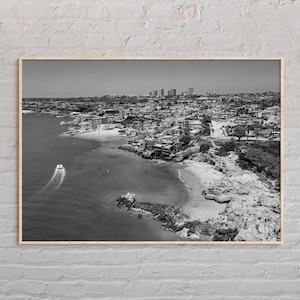 Black and White, Newport Beach Print, Newport Beach Wall Art, Newport Beach Poster, Newport Beach Photo, Newport Beach Decor, California