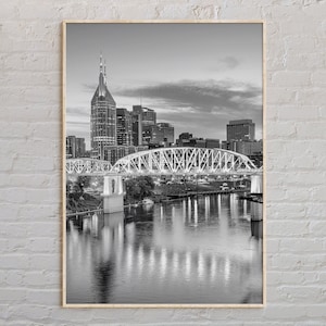 Black and White, Nashville Print, Nashville Wall Art, Nashville Poster, Nashville Photo, Nashville Poster Print, Nashville Wall Decor