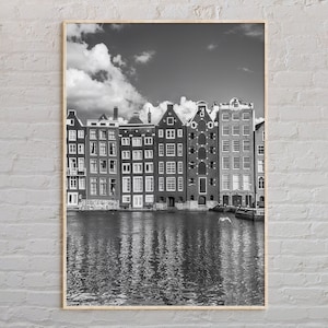 Black and White, Amsterdam Print, Amsterdam Wall Art, Amsterdam Poster, Amsterdam Photo, Amsterdam Poster Print, Amsterdam Decor