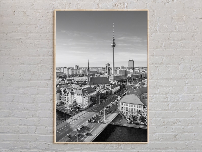 Black and White, Berlin Print, Berlin Wall Art, Berlin Poster, Berlin ...