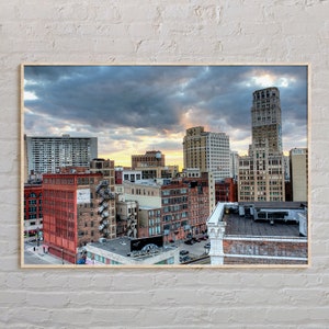 Real Photo, Detroit Print, Detroit Wall Art, Detroit Poster, Detroit Photo, Detroit Poster Print, Detroit Wall Decor, Michigan Poster