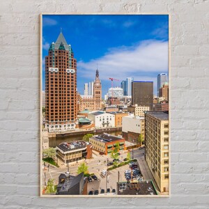 Real Photo, Milwaukee Print, Milwaukee Wall Art, Milwaukee Poster, Milwaukee Photo, Milwaukee Poster Print, Wisconsin Poster Print