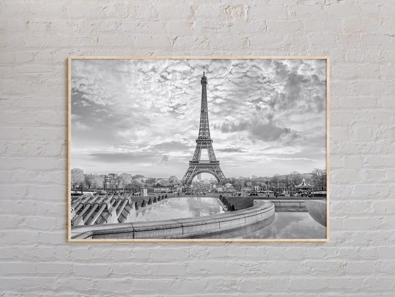 Black and White, Paris Print, Paris Wall Art, Paris Poster, Paris Photo