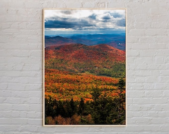 Real Photo, Adirondack Mountains Print, Adirondack Mountains Wall Art, Adirondack Poster, Adirondack Mountains Photo, New York Print