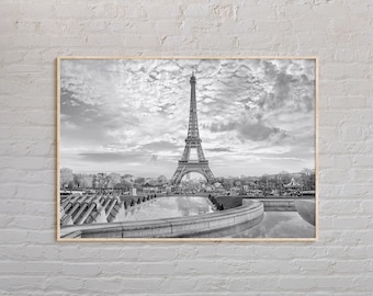 Bianco e nero, stampa di Parigi, arte murale di Parigi, poster di Parigi, foto di Parigi, stampa di poster di Parigi, decorazione murale di Parigi, stampa di poster della Francia