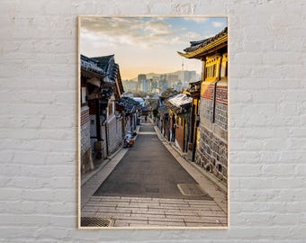 Foto real, impresión de Corea del Sur, arte de Corea del Sur, póster de Corea del Sur, foto de Corea del Sur, impresión de póster de Corea del Sur, decoración de Corea del Sur