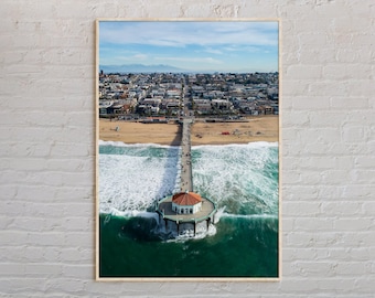 Real Photo, Manhattan Beach Print, Manhattan Beach Wall Art, Manhattan Beach Poster, Manhattan Beach Photo, Manhattan Beach Decor