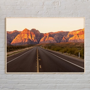 Echtes Foto, Red Rock Canyon Druck, Red Rock Canyon Wandkunst, Red Rock Canyon Poster, Red Rock Canyon Foto, Red Rock Canyon Dekor, Nevada